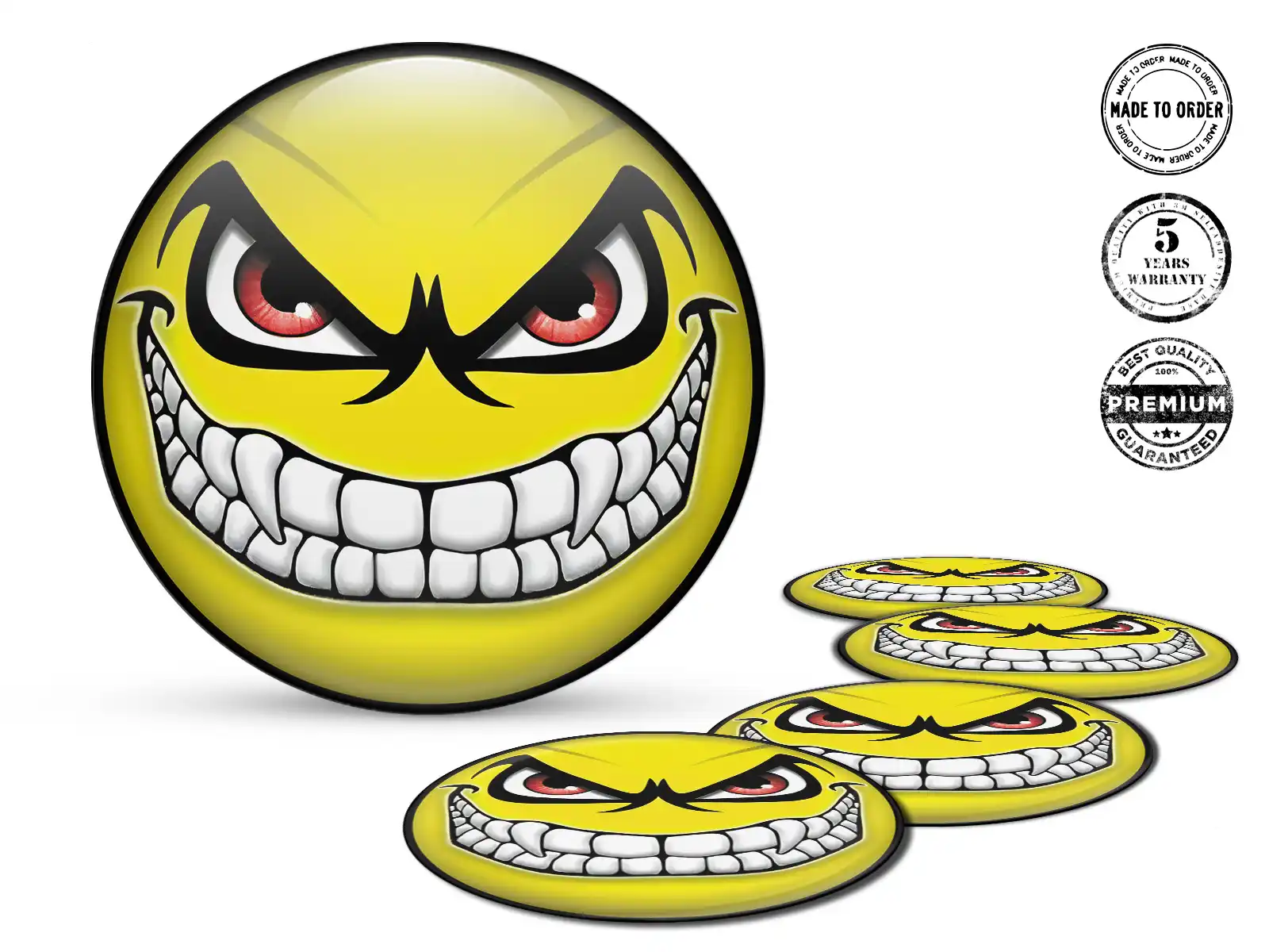 Pegatinas Resina Bombadas Diseño de Tapacubos Logo